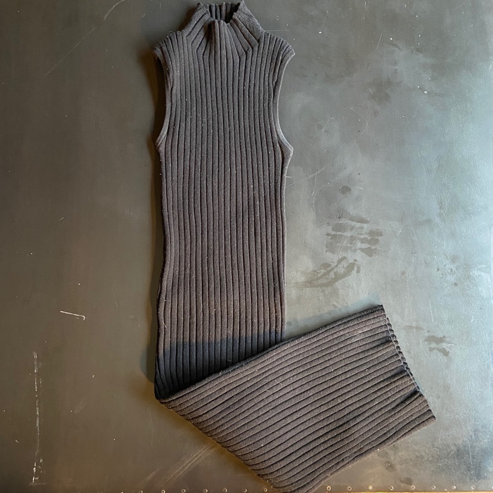 Aritzia Wilfred black mock neck dress